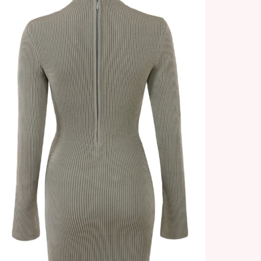 NWT HOUSE OF CB Jada lace-up knitted mini dress - Picture 2 of 8